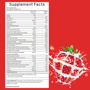 Suplemento de Proteína para Aumentar Masa Muscular, Creatina y Vitaminas, Recuperación y Crecimiento Muscular, Sabor Fresa, Venta al Por Mayor OEM - Product Image 2