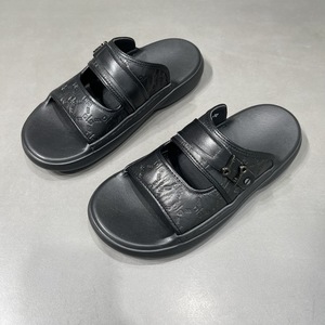 <span class=keywords><strong>Sandalias</strong></span> de Playa de Verano para Hombre, de Cuero Genuino, Diseño de Lujo, Patrón Sólido, Transpirables, Ligeras, Antideslizantes, con Suela Gruesa, Estilo Papá - Product Image 4