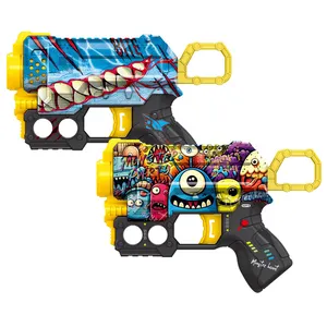 Produk baru cangkang anak laki-laki mainan senjata ejeksi, Pistol Mini, peluru lembut Pistol mainan dengan 6 peluru