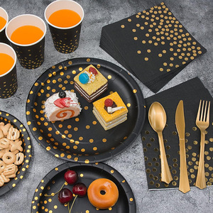 Modernes Hochwertiges Einweg-Partygeschirr-Set mit Buntem Happy-Birthday-Design für Kinderpartys, Inklusive Zahlen - Product Image 6