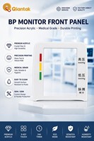 Interface de contrôle graphique pour machine industrielle, revêtement en PET, façade frontale personnalisée, panneau de commutation électronique imprimé en sérigraphie