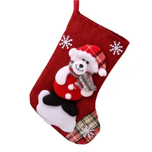 Wholesale Customization Christmas Sock Hanging Gift Fillers Christmas Stocking Christmas Stockings 2023 Free Shipping