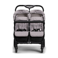 Poussette double pour jumeaux, adaptée dès la naissance, légère, pliage compact, poussette côte à côte pour jumeaux