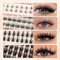 [Nouvel Arrivage] Faux Cils DIY en Fibre Synthétique Transfrontalière 10-16mm Style Européen et Américain pour Clusters Sectionnels les Plus Vendus