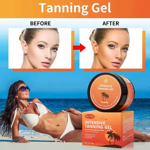 Gel noircissant pour lotion de bronzage de plage et de bain avec des effets d'embellissement de la peau de couleur bronze et blé - Product Image 5