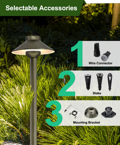Promotion : Éclairage LED <span class=keywords><strong>de</strong></span> jardin <span class=keywords><strong>en</strong></span> laiton pour allées extérieures, basses tensions AC/DC 12V, IP65 - Product Image 6
