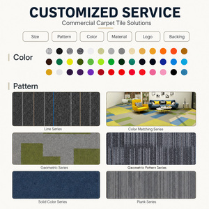Losetas de Alfombra Acolchadas con Diseño de Rompecabezas, Personalizables, para Oficinas Comerciales, Pisos Modulares Modernos y Decorativos de Alta Calidad para Hoteles - Product Image 4