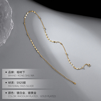 Collier ras du cou délicat avec petit cœur et perles, chaîne en argent 925 pour femmes et enfants