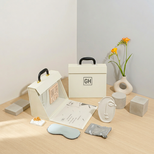 Face Flower Vase <b>Gift</b> Modern <b>Gift</b> Set with Eye Mask and Ceramic Accessories in Cream <b>Box</b> with - Product Image 1