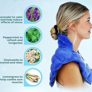 Bantalan pemanas Microwave kustom pabrikan-bungkus panas/dingin yang dapat digunakan kembali untuk nyeri leher, <span class=keywords><strong>Fibromyalgia</strong></span>, pereda Arthritis - Product Image 4