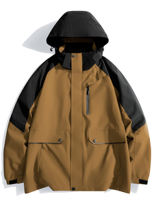 양털 두꺼운 방풍 방수 느슨한 통기성 등산 세트 야외 윈드 브레이커 - Product Image 3