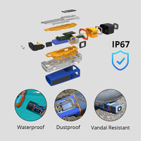 Système de visite de garde de patrouille à haute résistance à l'usure RFID et authentification par empreintes digitales Matériau métallique ABS IP67 pour la surveillance de la sécurité