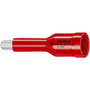 KNIPEX 98 49 06 Llave de vaso para tornillos de cabeza hexagonal con cuadradillo interno de 1/2 pulgada 75 mm - Product Image 1