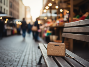 Women's 2 Fold Single Pull <b>Wallet</b> <b>Small</b> Microfiber Synthetic Leather Minimalist Style All Seasons - Product Image 2