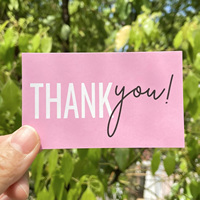 Autocollants personnalisés roses « Merci » pour l'emballage de produits faits main, étiquettes de logo pour petites entreprises