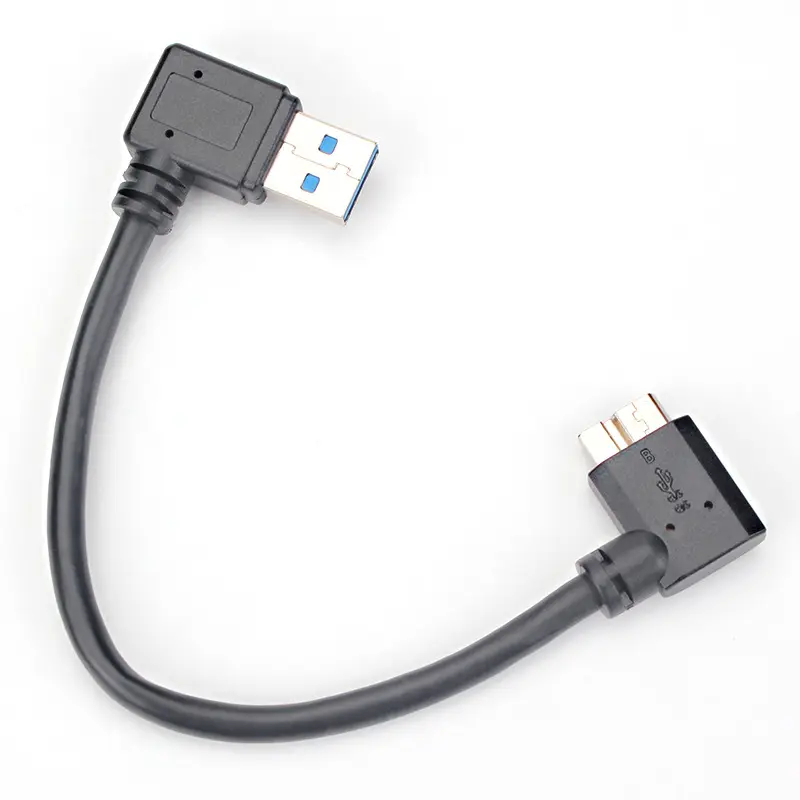 High Quality USB 3.0 A Male zu Micro B 90 Degrees Right Angle External Hard Drive USB Data Cable