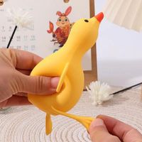 Caniçon géant en TPE, canard jaune, jouet sensoriel extensible et compressible pour enfants et adultes, idéal pour les fêtes - Vente chaude