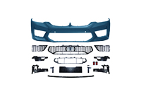 Parachoques Delanteros para Automóvil, Actualización al Estilo del Kit M5, Parachoques Delantero y Rejilla para BMW Serie 5 G30 G38 18-20 y Kits de Rejilla Delantera