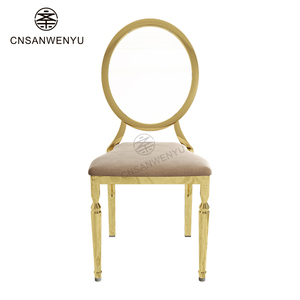 Chaises en acier inoxydable transparentes certifiées ISO, design personnalisé, vente en gros, pour événements, mariages, banquets, fêtes - Product Image 2