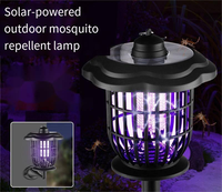 Nieuwe Outdoor Solar Tuin Licht Waterdicht Met Elektrische Schok Muggenmoordenaar Lamp Geschikt Voor Buitentuin Dak
