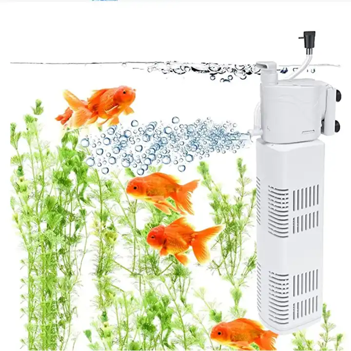 Filtro de tanque de peces ultra silencioso 4 en 1, filtro interno para  acuario, bomba de filtro de agua sumergible de 500-1800L/H, filtro