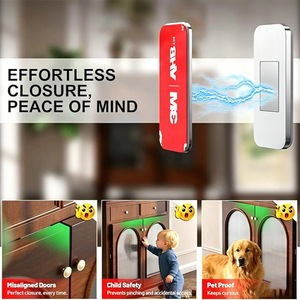 Loquet magnétique en acier inoxydable ultra-mince pour tiroir, aimant mural pour porte d'armoire, maintien automatique pour porte coulissante - Product Image 4