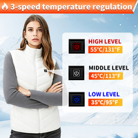 Gilet chauffant USB 5V rechargeable avec logo personnalisé pour hommes et femmes, idéal pour la chasse et le ski en hiver