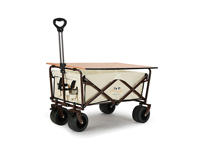 Chariot de camping pliable compact BNcompany en acier au carbone avec gonflage automatique, stock local aux États-Unis