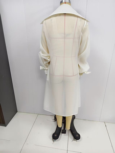 SHENZHU 2025 Primavera, Nuevo Abrigo Largo Informal para Mujer, con Cuello Transparente, Sin Botones, <span class=keywords><strong>Chaqueta</strong></span> de Protección Solar 25154 - Product Image 3