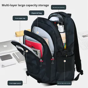 Nouveau Sac à Dos Scolaire 2025 Grande Capacité en Oxford Camouflage Léger pour Garçons Lycéens/Étudiants du Second Cycle du Secondaire en Nylon Respirant - Product Image 3