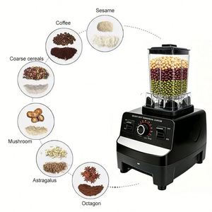 Licuadora Comercial Eléctrica de Alta Resistencia de 4500W con Control de Perilla, Procesador de Alimentos 2 en 1, Máquina de Cocina para Mostrador, OEM de Fábrica - Product Image 4