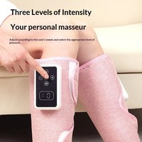 Masseur de pieds portable, rechargeable par USB, avec chauffage enveloppant et pétrissage pour les mollets, favorisant la circulation et la récupération musculaire