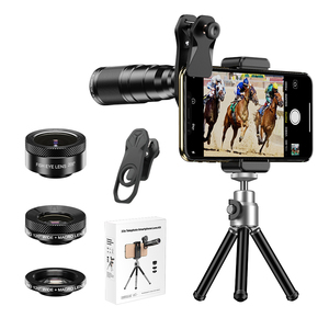 Kit d'objectif de caméra télescopique 22X105-4IN1 22x Zoom - Verre optique en aluminium portable grand angle <span class=keywords><strong>macro</strong></span> fisheye pour mobile - Product Image 1