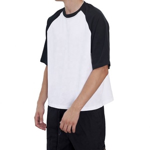 เสื้อยืดผ้าฝ้าย100 220 GSM ไหล่ตกแบบกล่องครอปพอดีตัว - Product Image 3