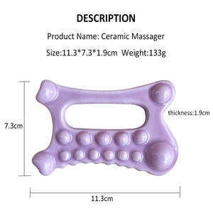 Peine Gua Sha de Cerámica Personalizable, Herramienta Multiusos de Forma Única para Raspado Corporal, Relajación Muscular Facial y Corporal - Product Image 6