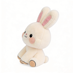 ตุ๊กตากระต่ายแบบตีกล่อง ของเล่นตุ๊กตากระต่ายสีขาวน่ารัก ตุ๊กตากระต่ายแบบกำหนดเองได้ - Product Image 3