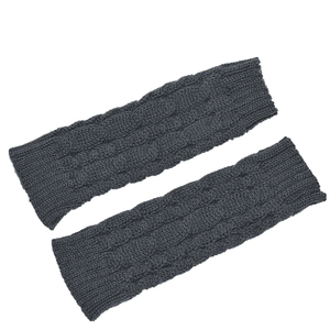 Productos de Venta caliente manga de tejer con orificio para el pulgar <span class=keywords><strong>100</strong></span>% acrílico tejido cálido mano mitones elástico estilo corto dedo - Product Image 4