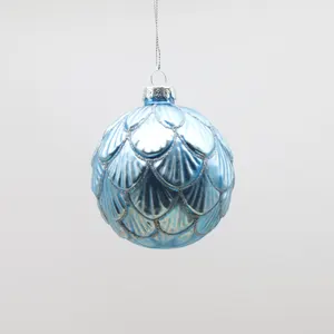 2024 Wholesale High Quality Christmas Tree Ornaments Glass Balls Handmade Crafts