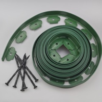 Bordure de pelouse extérieure moderne en matériau plastique PP