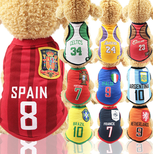 Ropa de Verano Ecológica para Perros, Chaleco Deportivo de Malla con Estampado Clásico para Perros Pequeños, Medianos y Grandes - Product Image 3