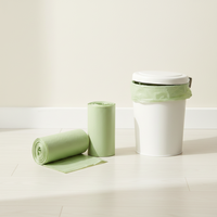 Sacs poubelles en plastique sur rouleau, couleur et taille personnalisées, fabriqués en usine OEM, résistants aux fuites, pour la cuisine, la maison et l'usage commercial