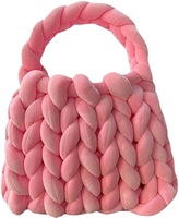 Sacs fourre-tout tissés à la main pour femmes sac à bandoulière en tricot sac de rangement fait main