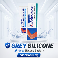Kafuter Kafuter Black K-704B  Sealant Isolasi Tahan Suhu Tinggi Sealant Silikon Murah