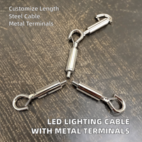 Acier galvanisé LED Éclairage de sécurité Câble de suspension Fixation au plafond Bornes à œillets en métal Application de corde Soudées