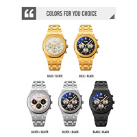Montre SKMEI 9296 pour homme, affaires, six aiguilles, multifonction, acier inoxydable, 18 mm, sport, trajet quotidien, mode, luxe léger, cadran élégant, boîte
