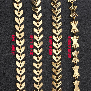 Embossed Arrow Airplane Butterfly <b>Necklace</b> <b>Chain</b> | 18K PVD Gold Stainless Steel Clavicle <b>Chain</b> Jewelry Accessory - Product Image 2
