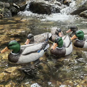 Señuelo de Pato Mallard de Plástico con Recubrimiento Flocado de Grado de Caza, Tipo Flotante, para Decoración de Jardín o Lago - Product Image 3