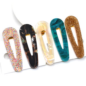 Klip Rambut Kustom untuk Wanita Gadis 2021 Klip Jepit Rambut Resin Plastik Korea Aksesori Jepit Rambut Bebek Buaya Akrilik Klip Rambut - Product Image 2