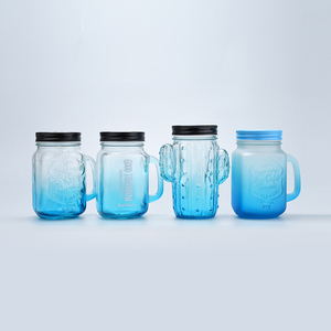 Recipiente transparente de zumo para beber, tarro de cristal con mango para zumo, 100ml, 500ml - Product Image 5