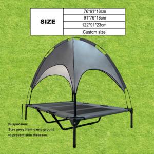 Cama para Perro Rectangular Moderna, Fresca y Cómoda, con Diseño Sólido, Color Rojo, Talla XL, con Malla Transpirable, Extraíble y Lavable, Caja de Viaje, para Todas las Estaciones - Product Image 5